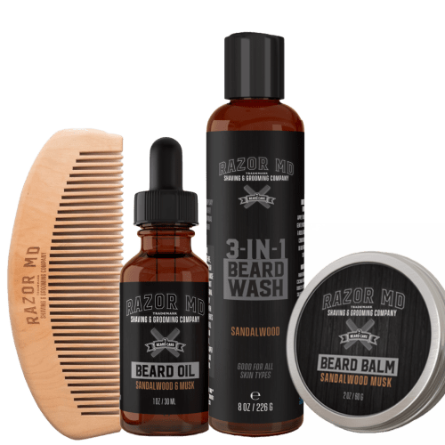 Beard Bundle And Gift Set – Sandalwood