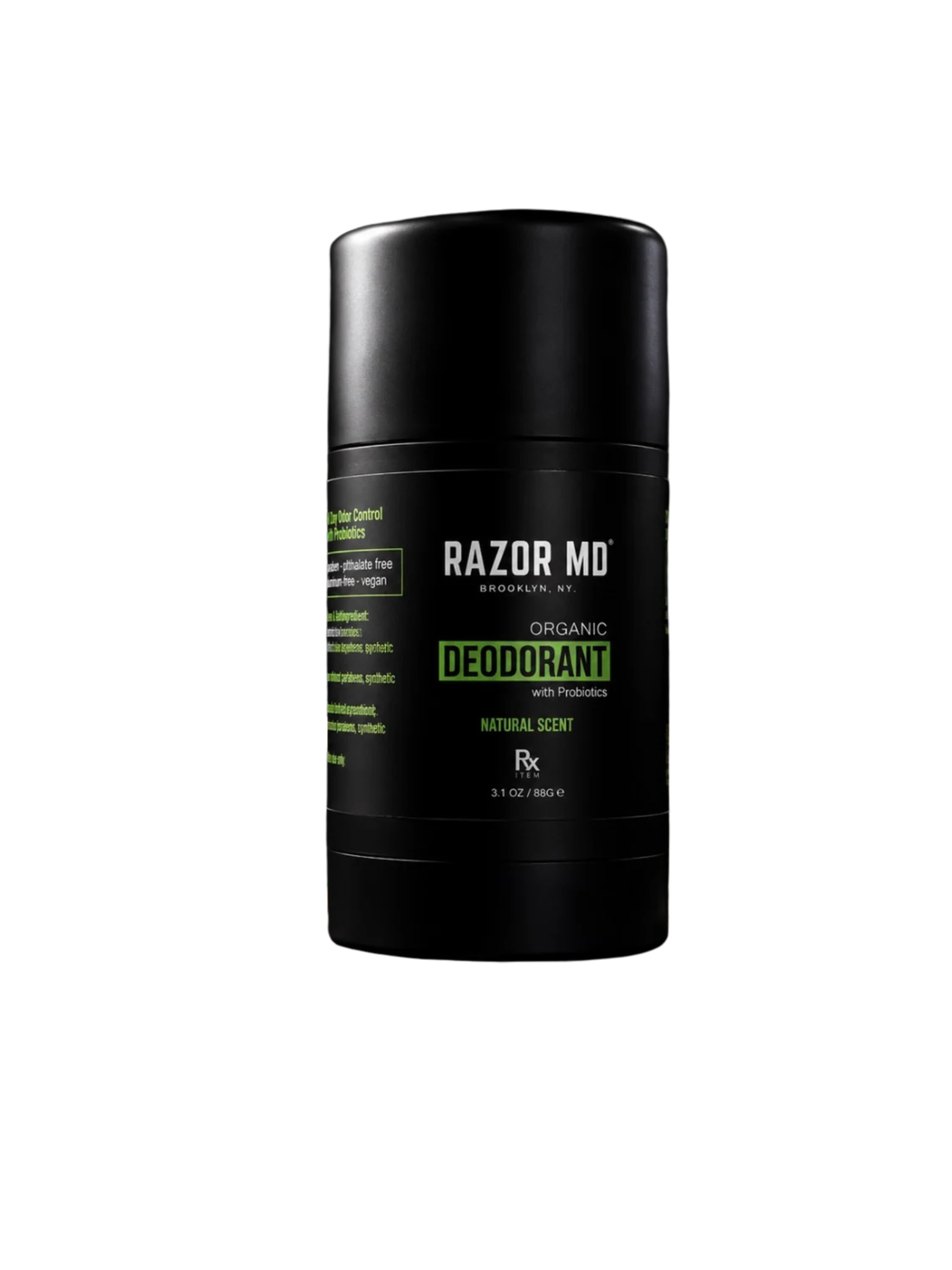 Desodorante orgánico sin aluminio con probióticos - 3.1 oz