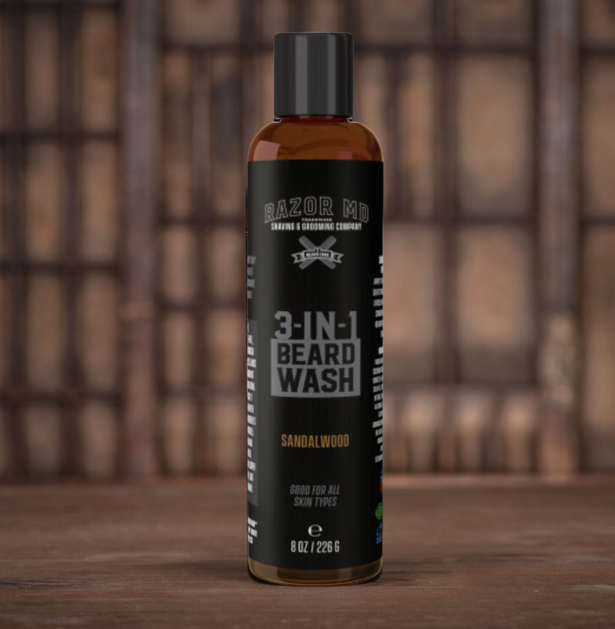 Shampoing à barbe 3 en 1 - Bois de santal