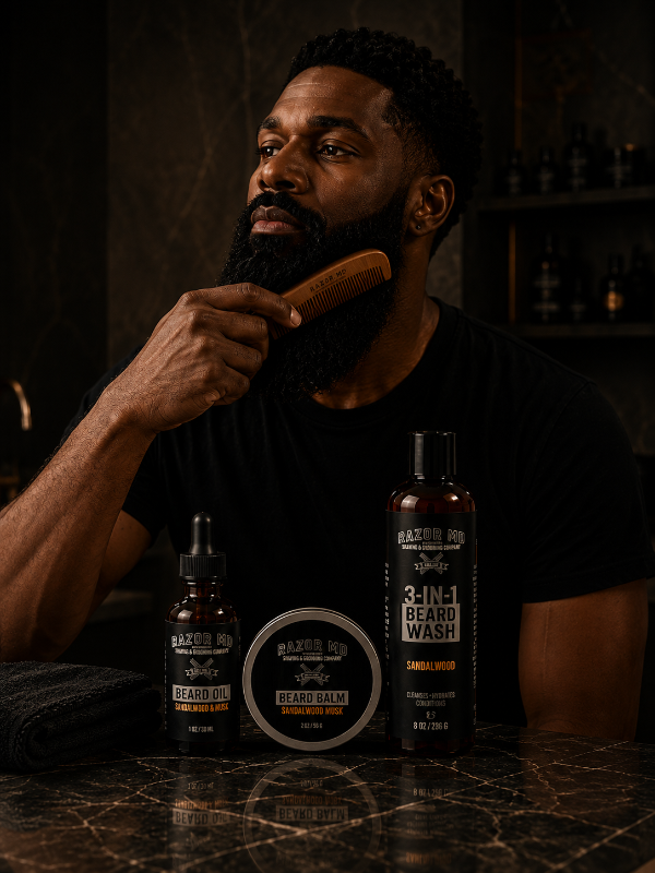 BEARD BUNDLE AND GIFT SET - 4 PACK